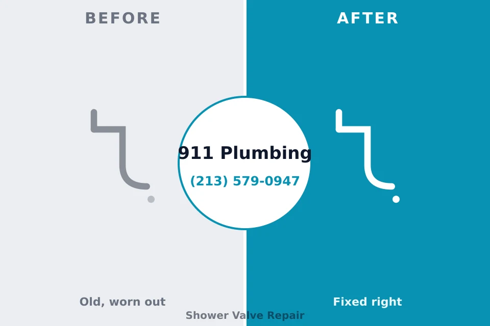 Before and after: plumbing repair Central City, KY